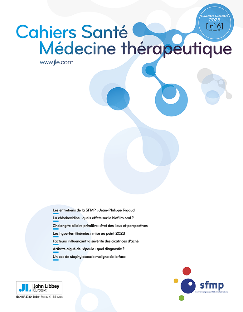 Cahiers Santé Médecine Thérapeutique